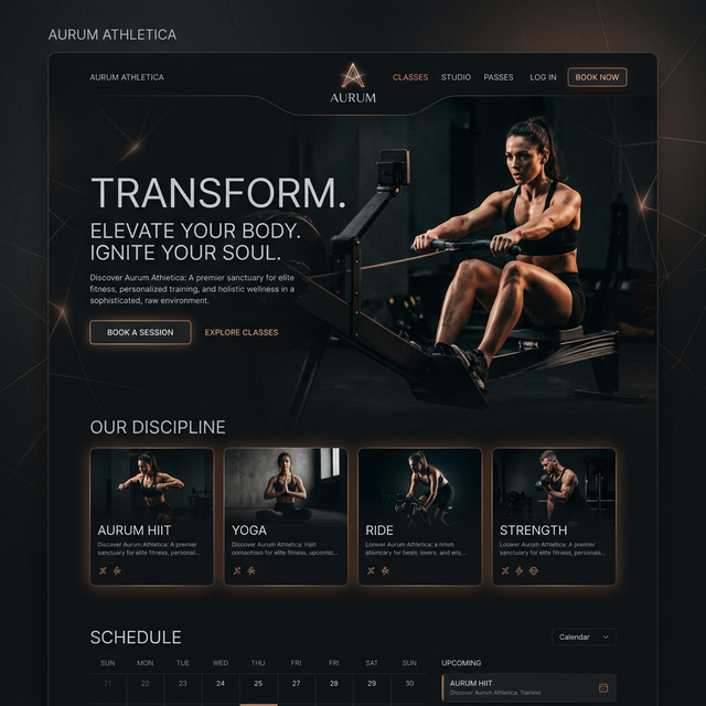 Boutique Fitness Studio Concept (Design Concept)