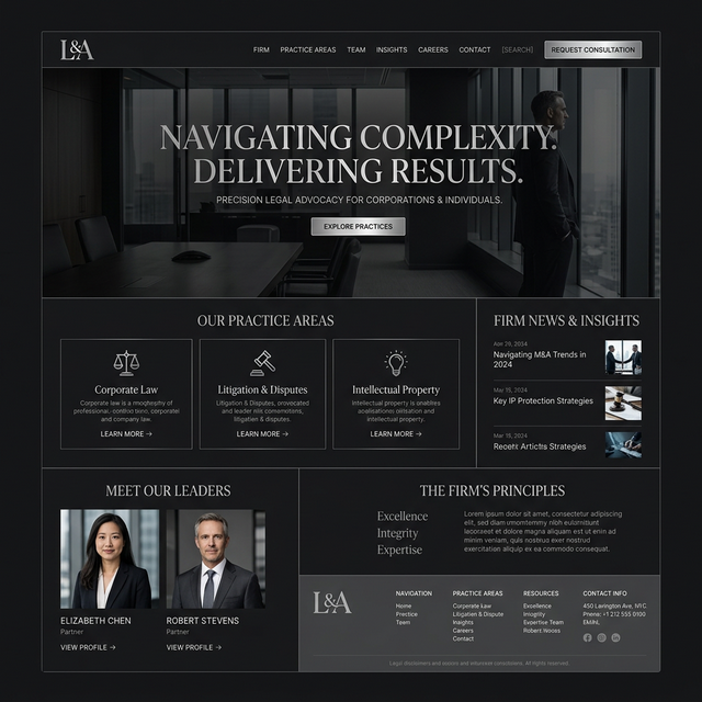 Corporate Law Concept (Design Concept)