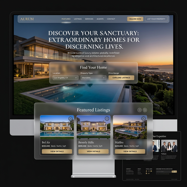 Luxury Real Estate Concept (Design Concept)